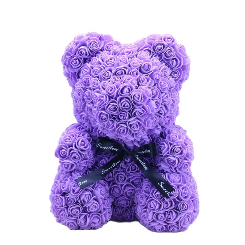 Artificial Rose Flowers Teddy Bear - Image 16