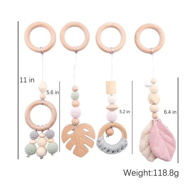 Minimalist Wooden Baby Activity Gym Playground - Image 5