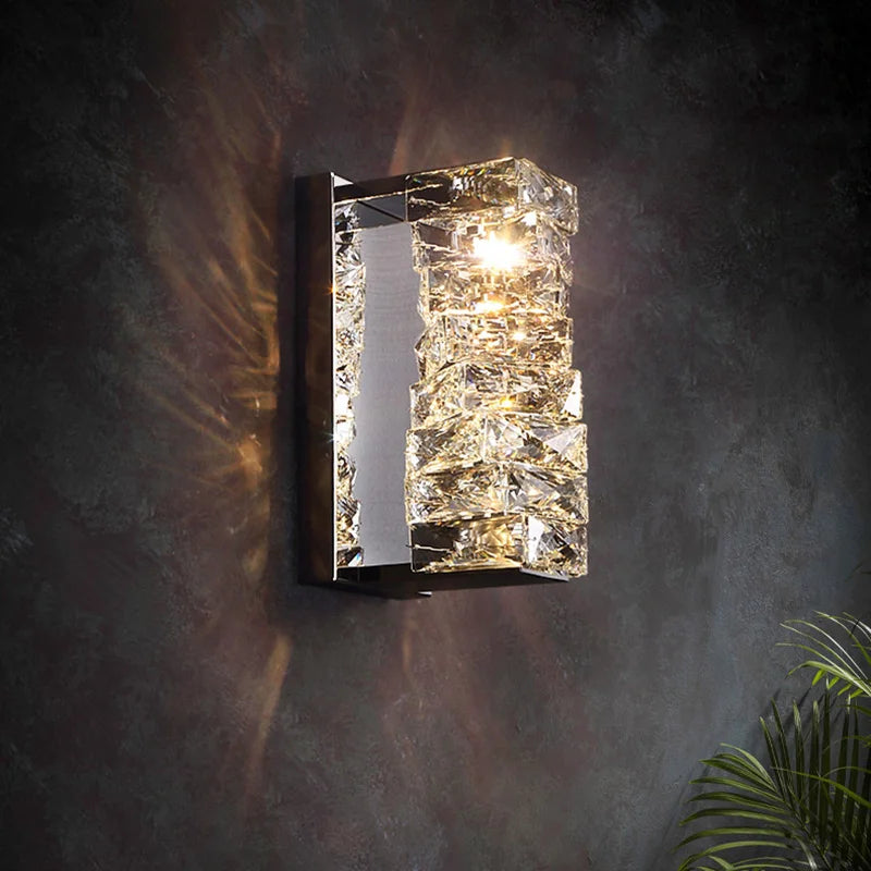 Icefall Crystal American Wall Lamp - Image 1