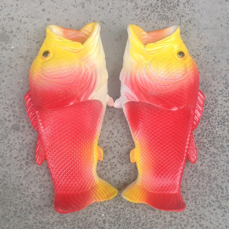 Realistic Unisex Fish Slippers - Image 9