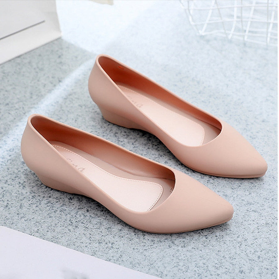 Summer Waterproof Comfy Slip-on High Heels - Image 2