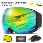 Magnetic UV Protection Anti-Fog Ski Goggles