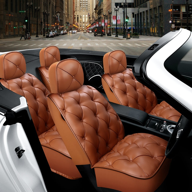 Luxurious Ride Leather Car Seat Cover - Image 0