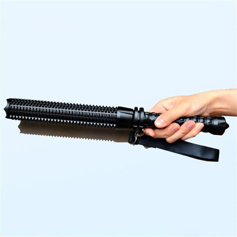 Tactical Rechargeable Flashlight Telescopic Self Defense Stick - Image 4