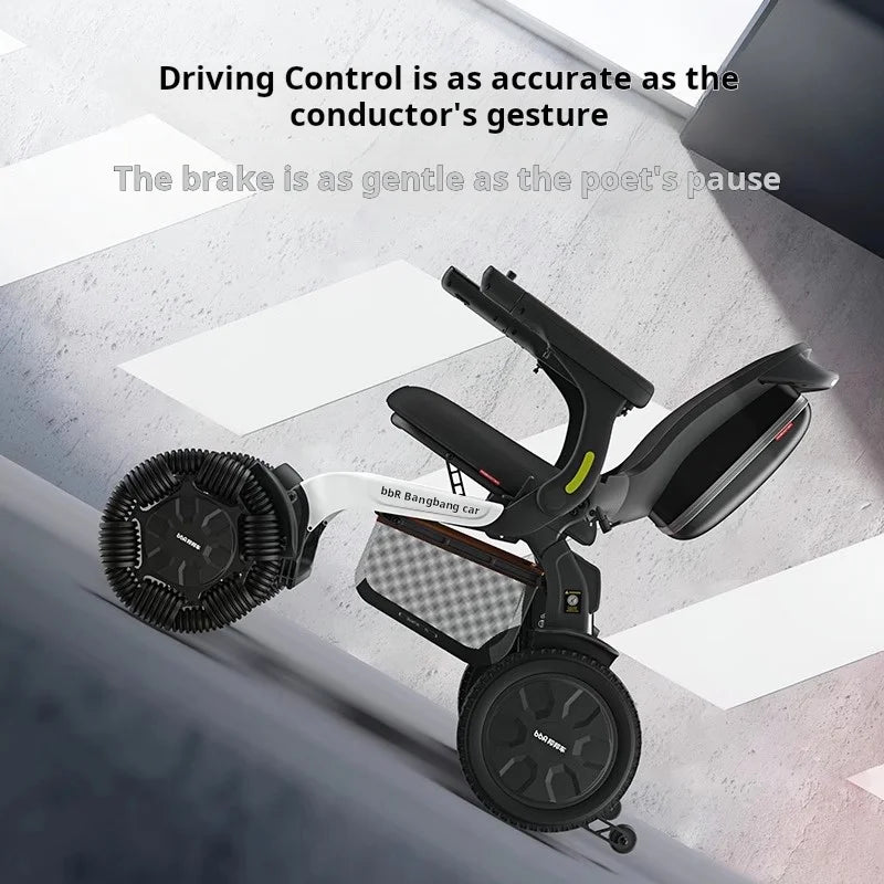 Climb Assist Lightweight Foldable Electric Mobility Wheelchair - Image 3