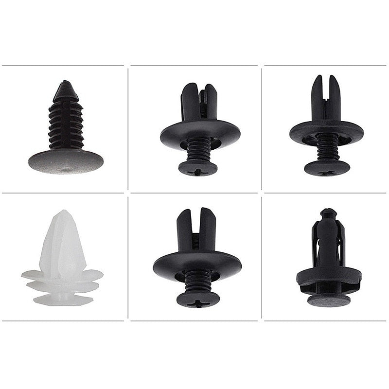 100pcs Auto Fastener Pin Rivet Bumper Car Clip Kit - Image 6