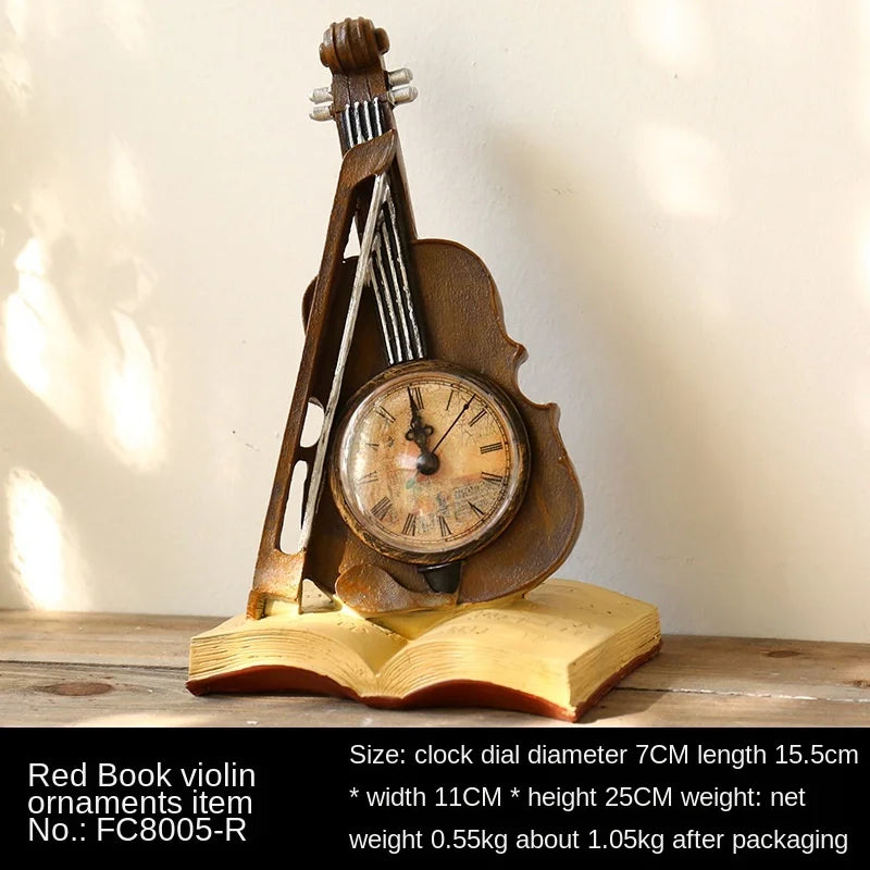 Vintage Pieces Antique Style Telephone Violin Home Decor - Image 8