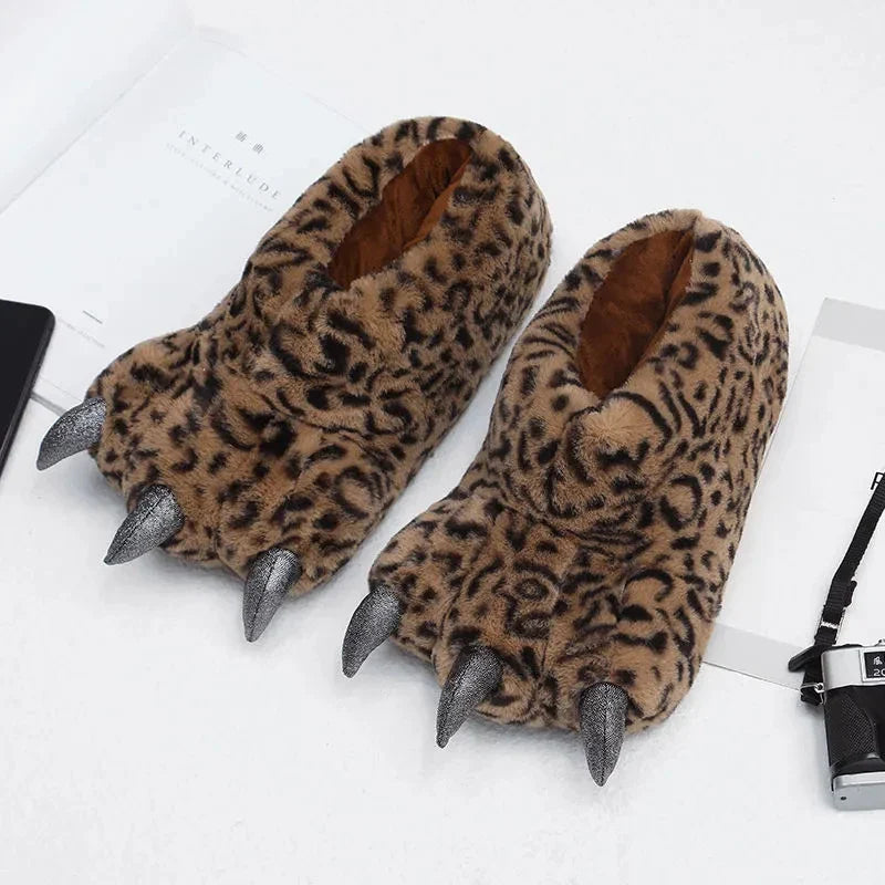 Furry Monster Claw Slippers - Image 4