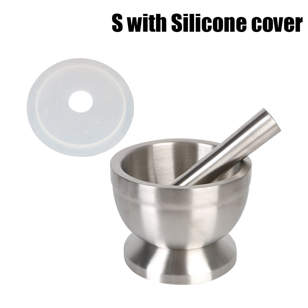 Anti-Splash Stainless Steel Herbs Crusher