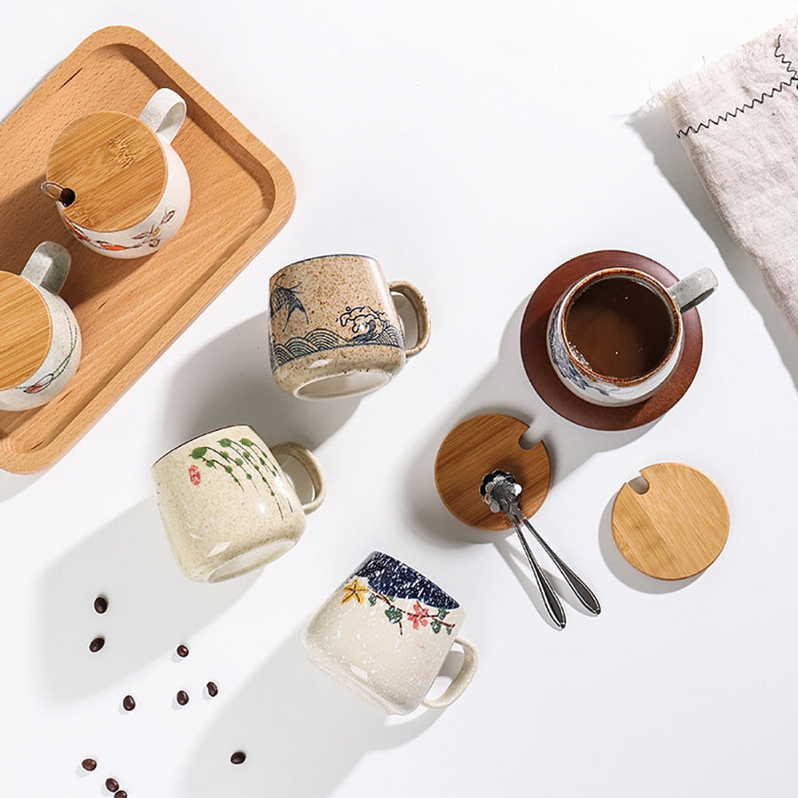 Japanese Retro Handmade Ceramic Cups - Image 3