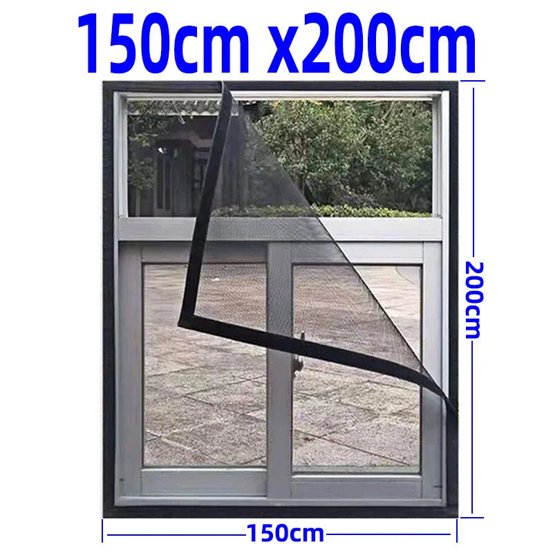 Adjustable Invisible Anti-Mosquito Washable Window Net - Image 4