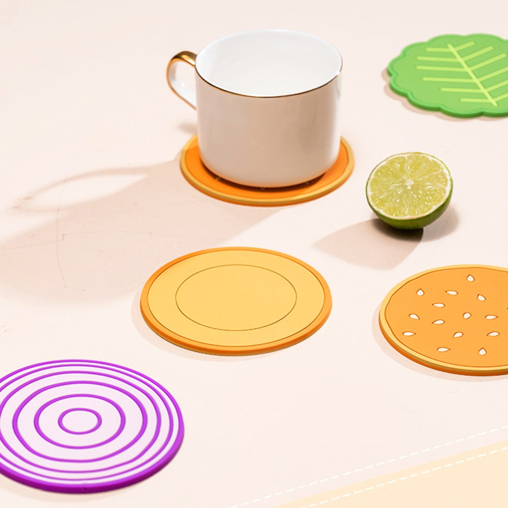 Burger Coaster Decor Set