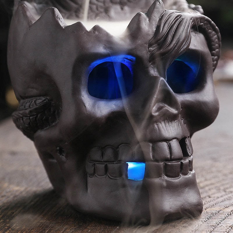 Dragon Skull LED Incense Burner