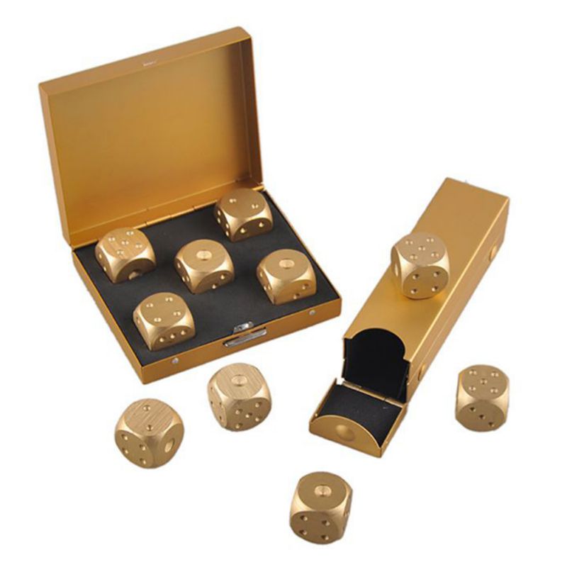 5pcs Aluminum Alloy Metal Dices - Image 9