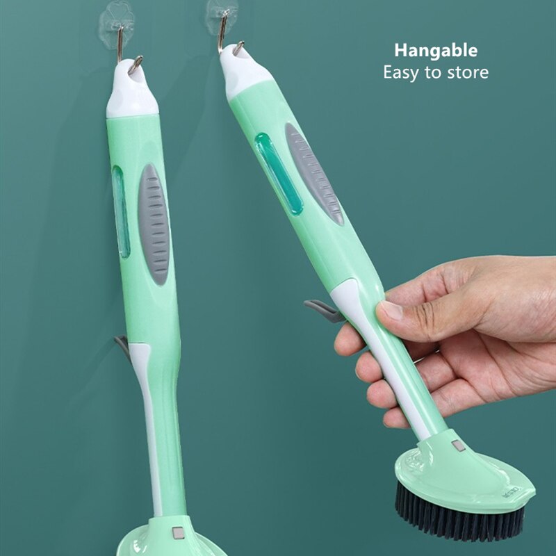 Soap Saver Long Handle Easy Dishwashing Brush - Image 5