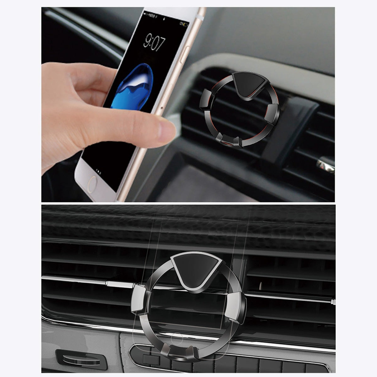 Air Vent Gravity Ring Car Phone Holder