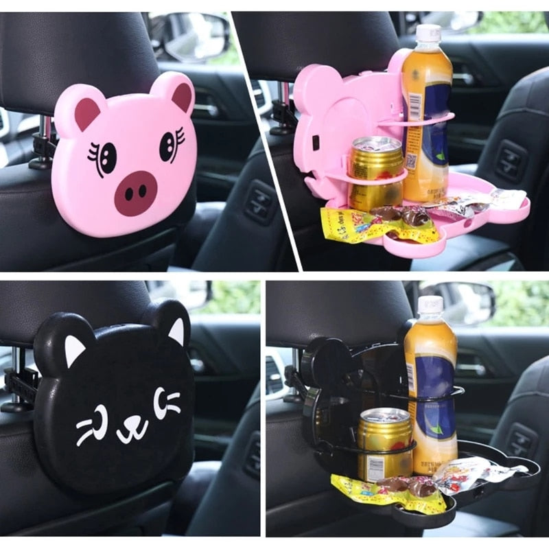 Multifunctional Mini Panda Car Backseat Tray - Image 2