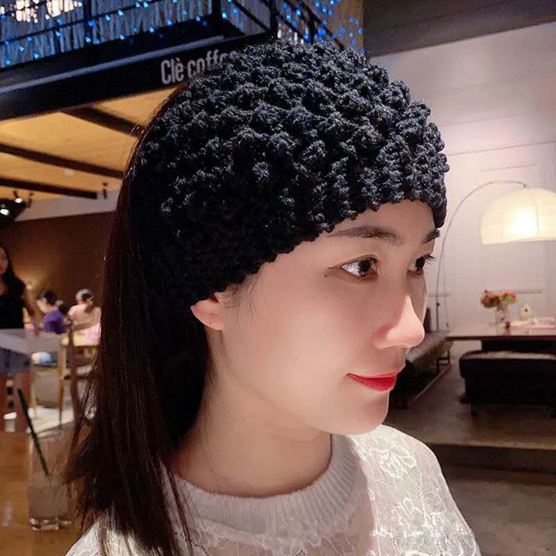 Cozy Crown Elastic Knitted Headband - Image 6
