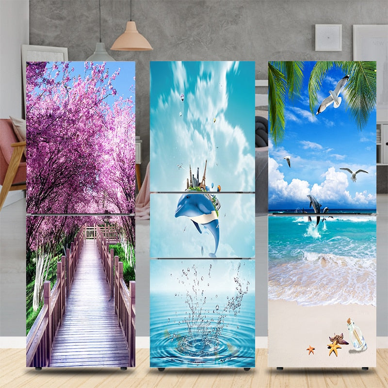 Stylish Waterproof Self-Adhesive Refrigerator Sticker - Image 0
