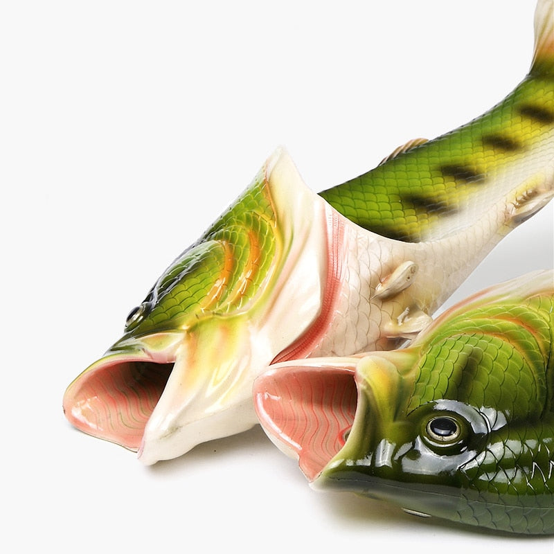 Realistic Unisex Fish Slippers - Image 4