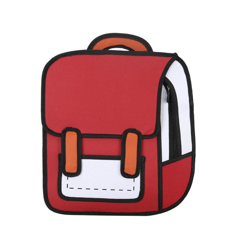 Creative 2D Unisex Cartoon Backpack - Image 10