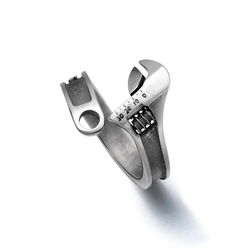 Retro Adjustable Wrench Ring - Image 4