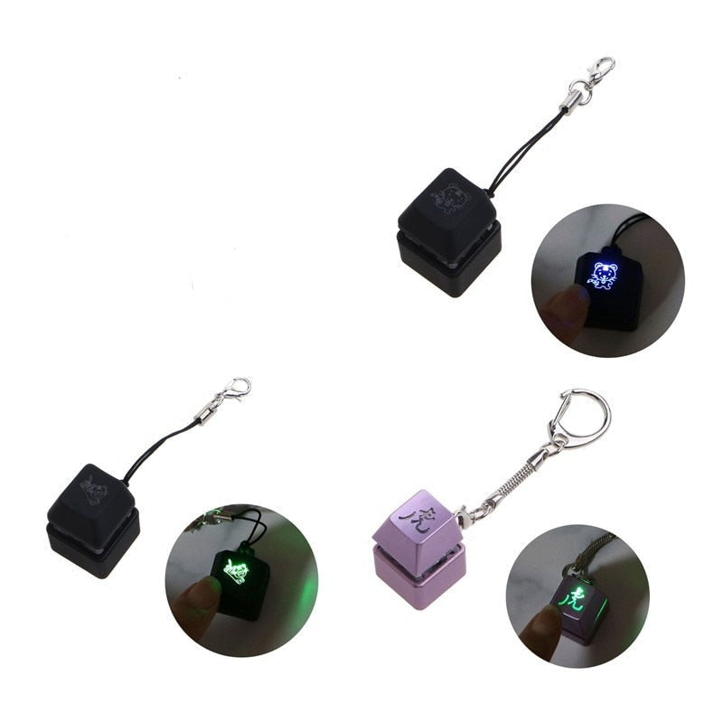 LED Keyboard Switch Fidget Keychain - Image 2