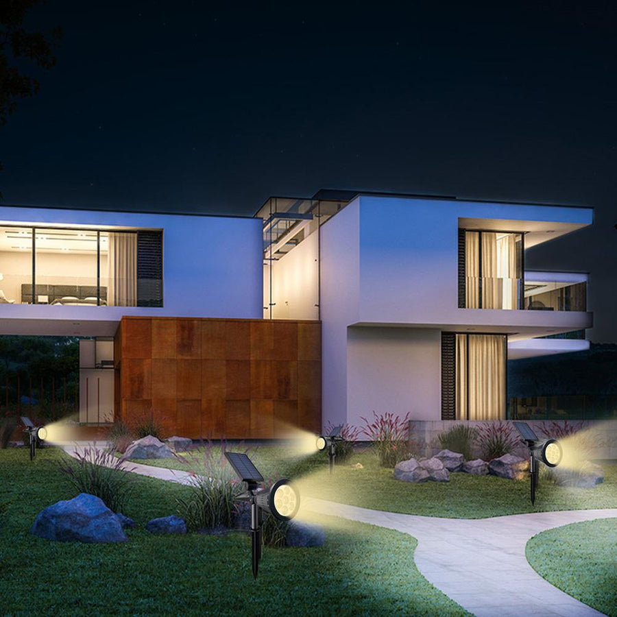 Solar-Powered Colorful Adjustable Garden Spotlight - Image 3
