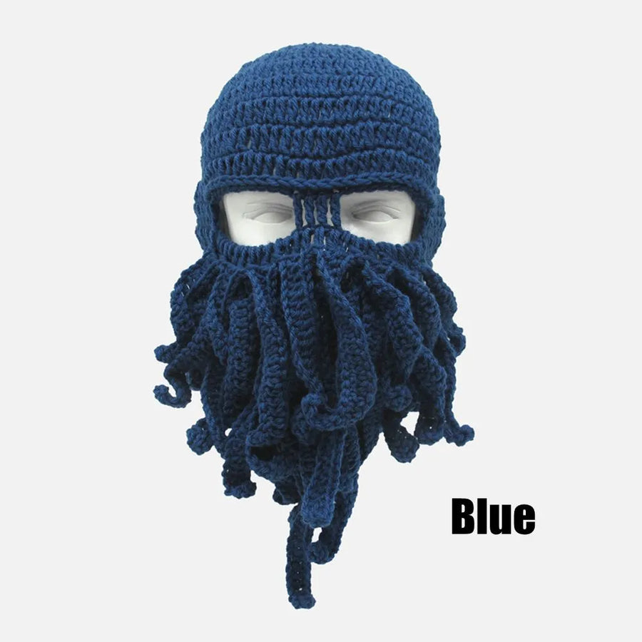Octopus Tentacle Knitted Face Winter Mask - Image 13