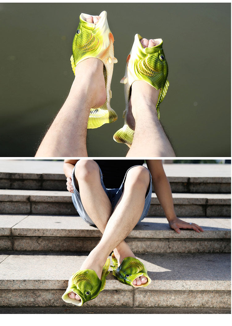 Realistic Unisex Fish Slippers - Image 5