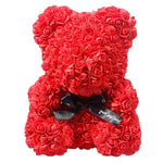 Artificial Rose Flowers Teddy Bear