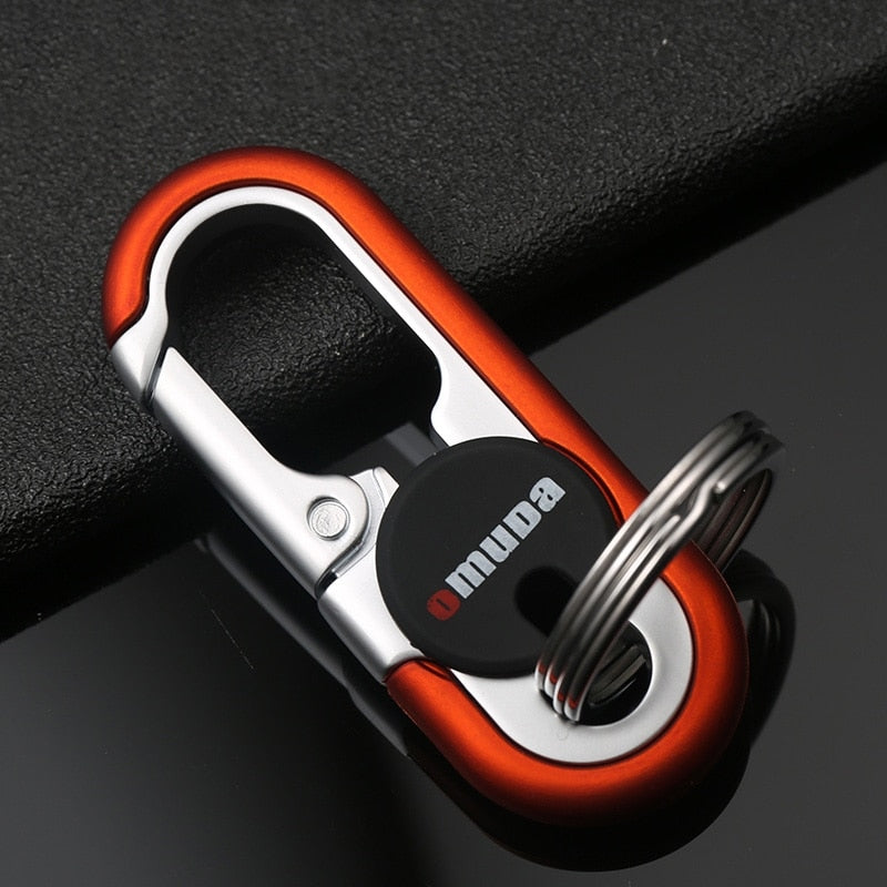 Steel Secure Double Ring Hook Keychain - Image 0