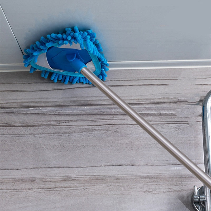 Rotatable Telescopic Stainless Steel Cleaning Mop - Image 1