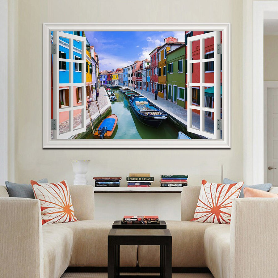 3D Street Scene Self-Adhesive European Wallpaper - Image 5