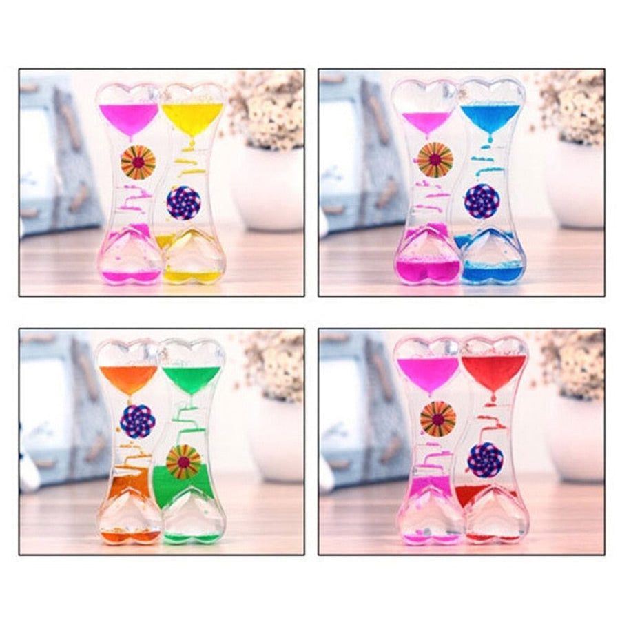 Double Floating Hearts Hourglass - Image 4