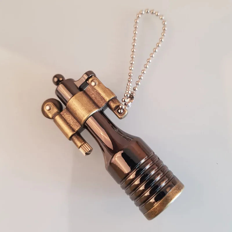 Retro Free Fire Keychain Torch Lighter