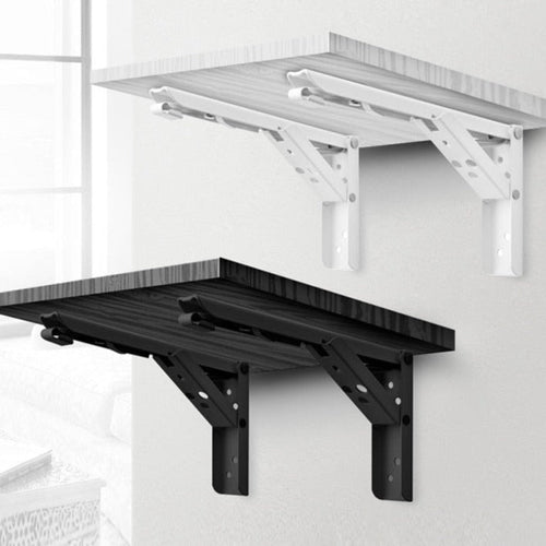 Wall-Mounted Foldable Shelf Organizer Bracket - Image 0