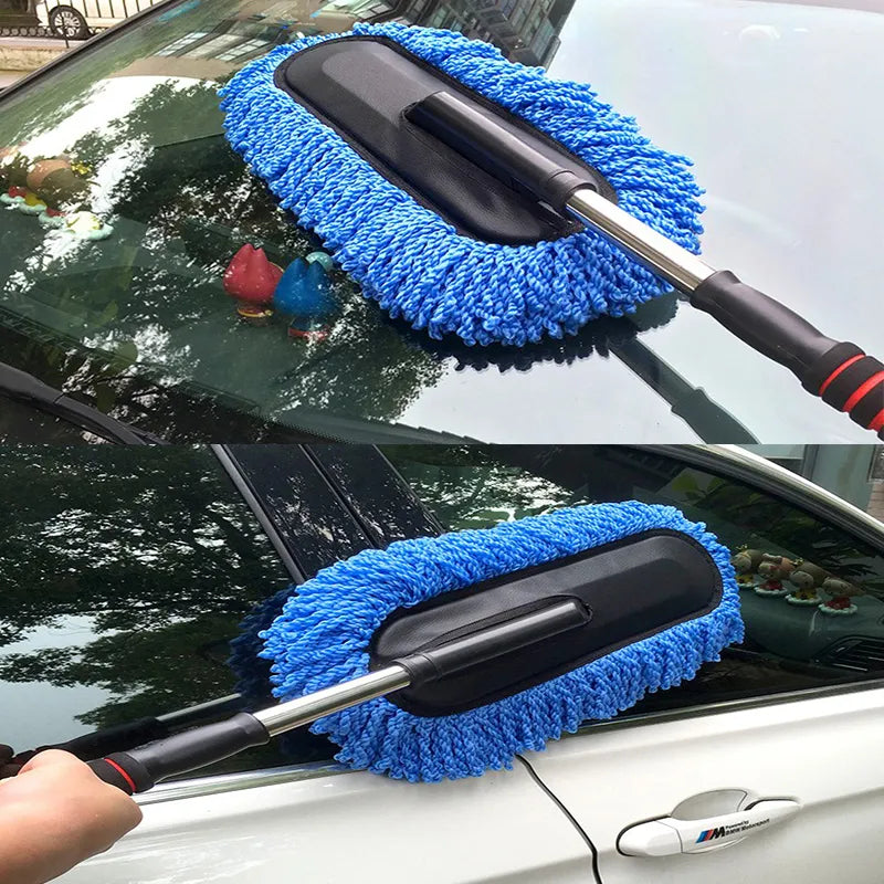 Pro Clean Universal Retractable Car Waxing Brush Set - Image 4