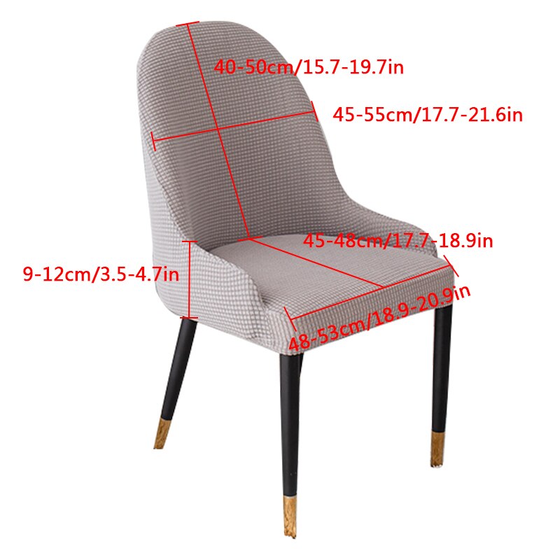 Perfect Fit High Elasticity Curved Chair Cover - Image 4