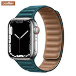 Magnetic Strap Leather Smart Watch Band