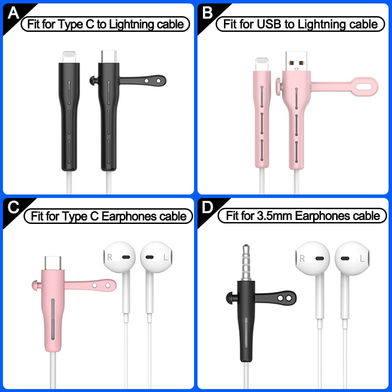 Silicone Cable Cord Protector Clip - Image 7