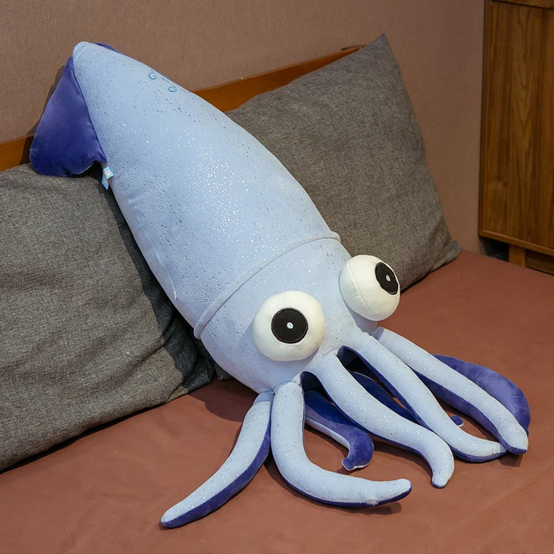 Jumbo Huggable Squid Softie Plush Toy - Image 6
