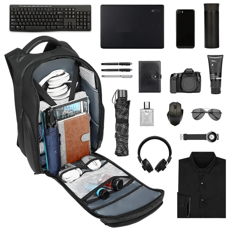 best rfid travel backpack Business Travel RFID Blocking Pocket Multi-Layer Backpack · Mavigadget