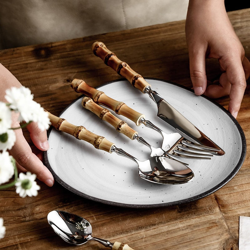 Creative Retro Bamboo Cutlery - Image 3