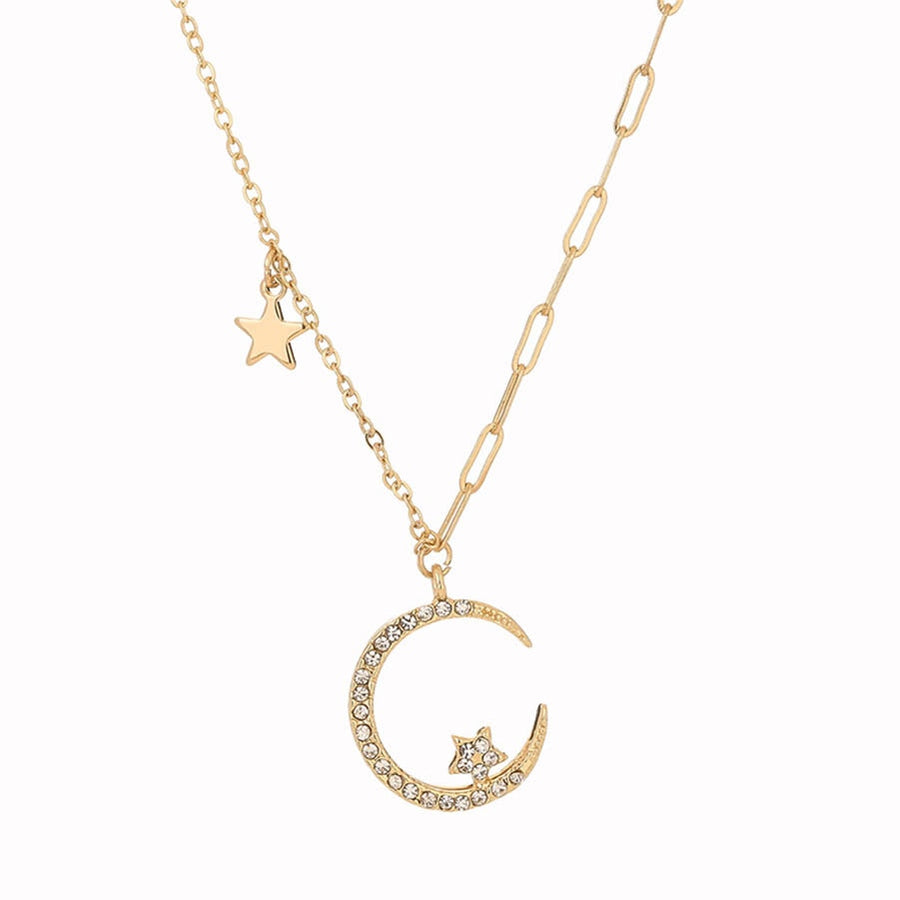 Charming Moon Long Chain Necklace - Image 3