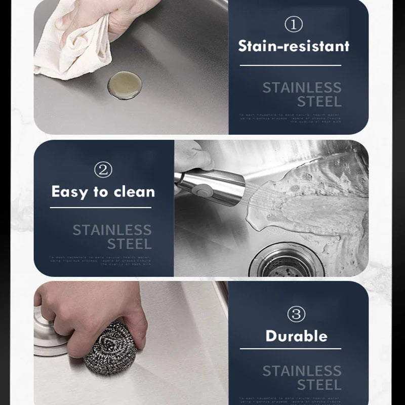 Infinity Edge Steel Artisanal Brushed Kitchen Sink - Image 3