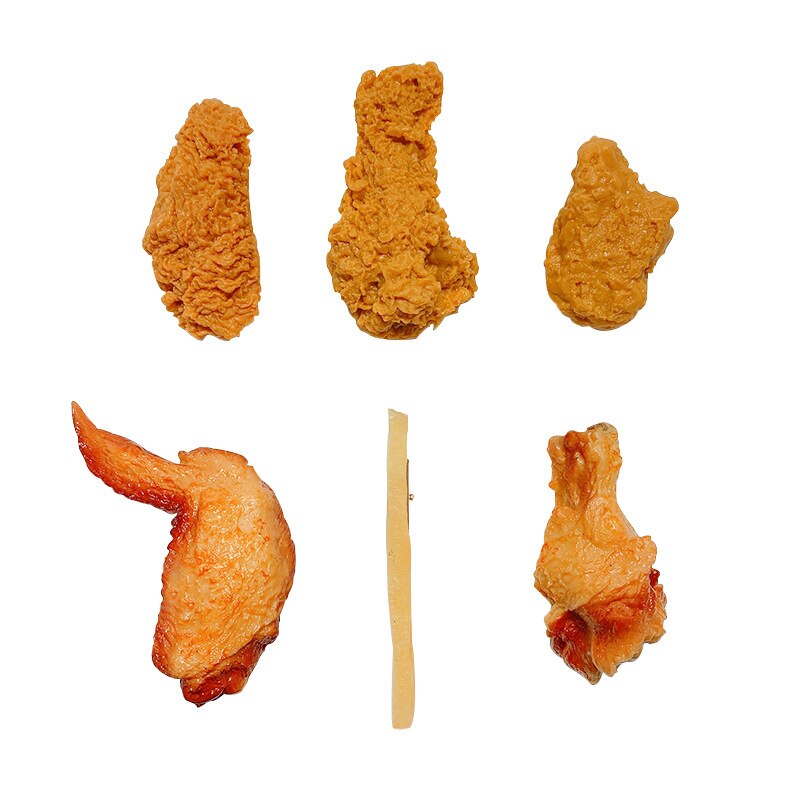 Realistic Fried Chicken Hair Clips - Image 7