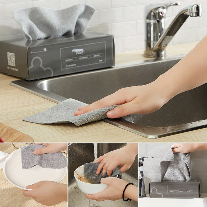 Microfiber Disposable Easy Wipe Cleaning Towel - Image 2