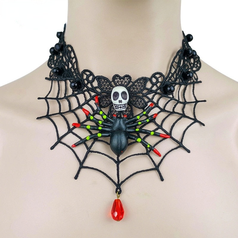 Red Bat Halloween Necklace - Image 5