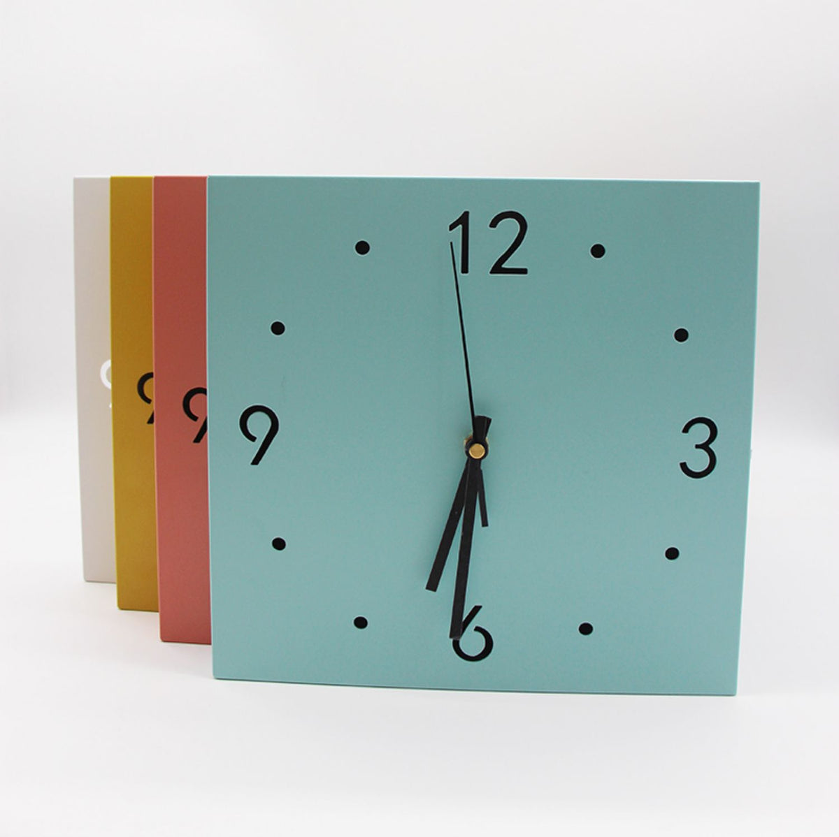 Two-Faced Corner Media Digital Wall Clock